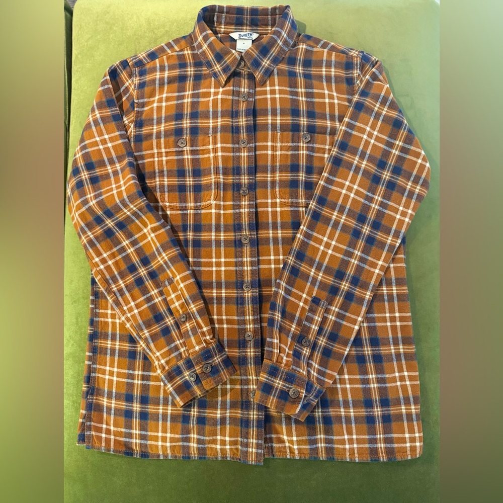 Women’s Duluth Trading Company Folklore Flannel Plaid Shirt